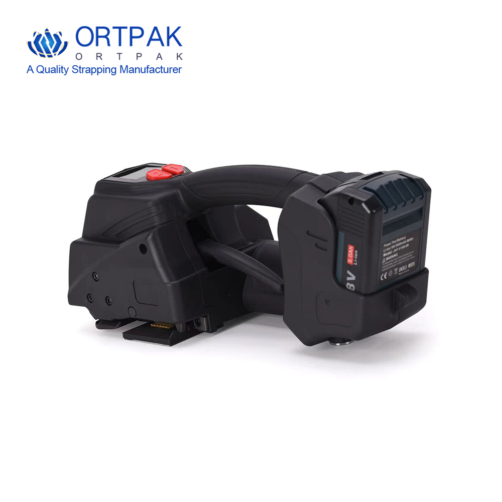 Outil de cerclage de batterie-V6, machine de cerclage électrique portative à un bouton