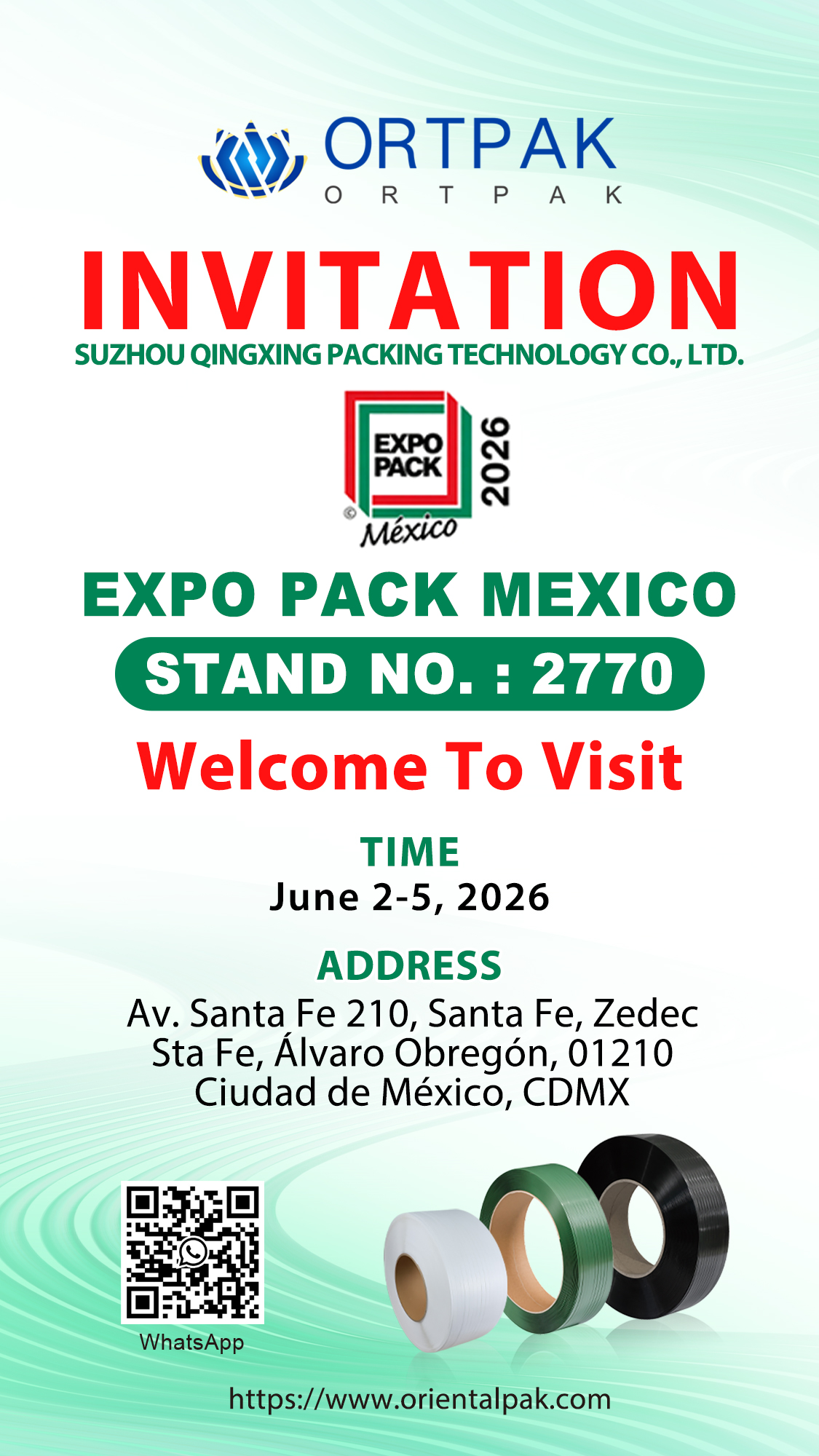 INVITATION EXPO PACK MEXIQUE 